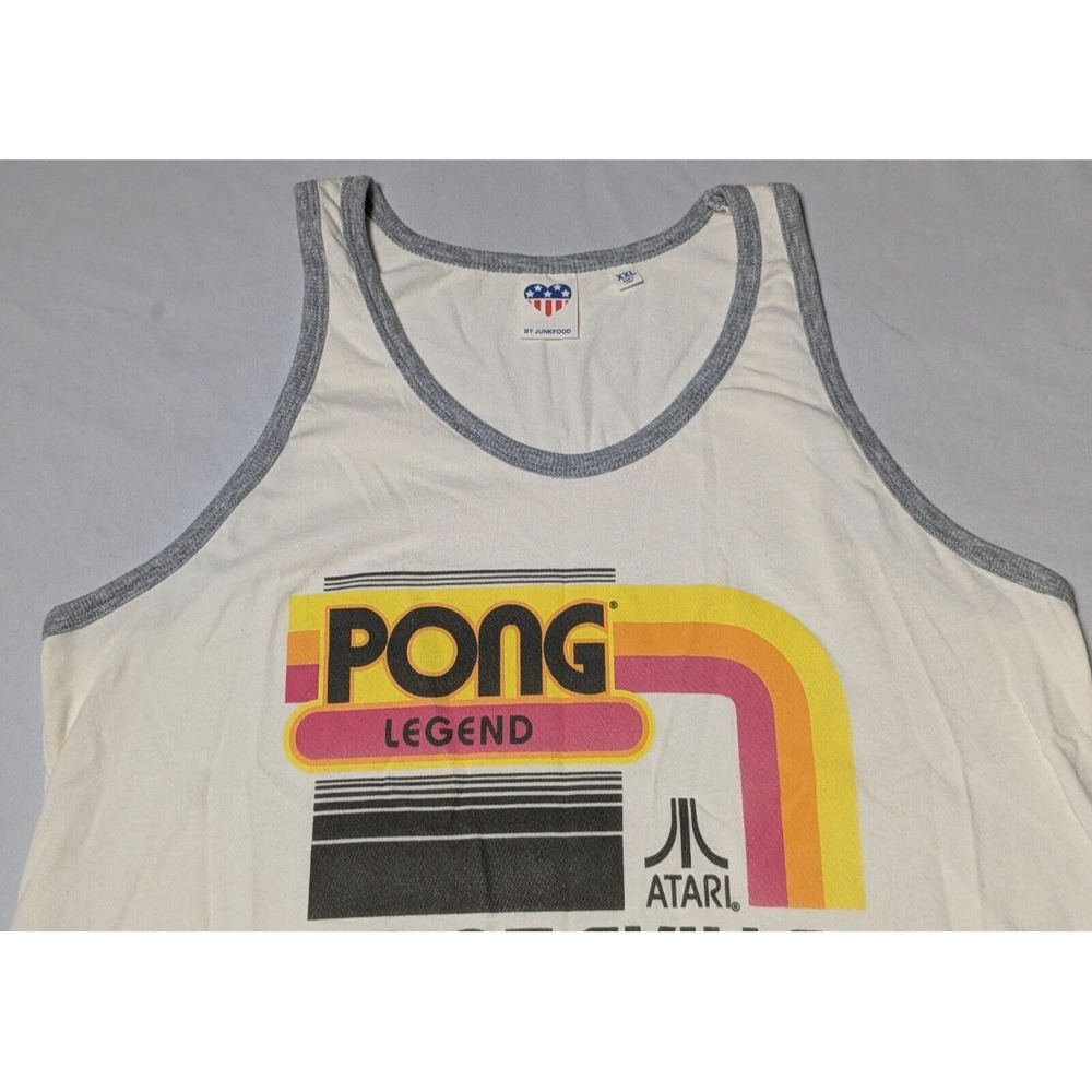 ATARI PONG LEGEND I HAVE SKILLS x JUNK FOOD RETRO Women 2XL Ivory Tank Top - Picture 5 of 15
